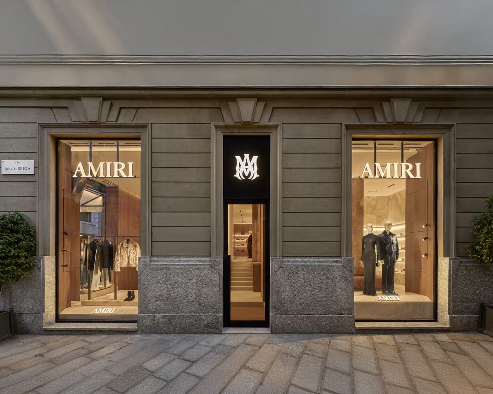 Amiri Opens Its First European Flagship Boutique in Milan