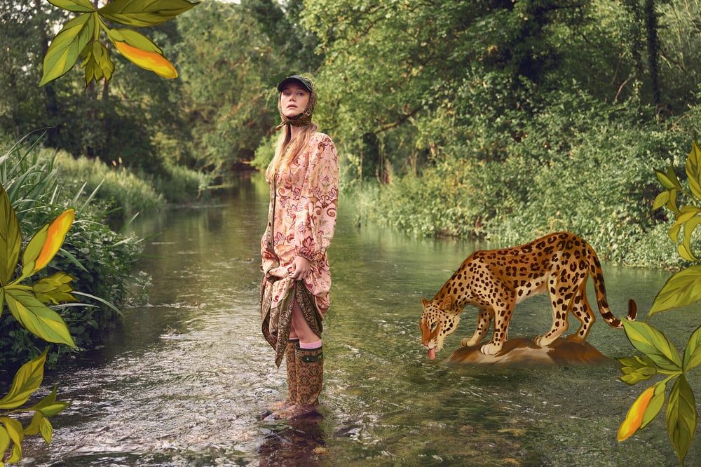 Barbour and Farm Rio Fuse British Heritage with Brazilian Tropics