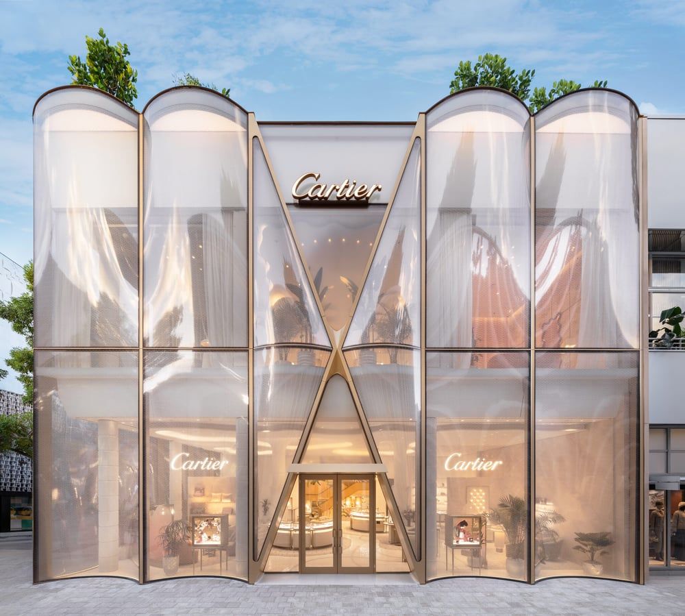 Cartier Unveils Dazzling Miami Design District Flagship Featuring Artful Façade and Vibrant Interiors