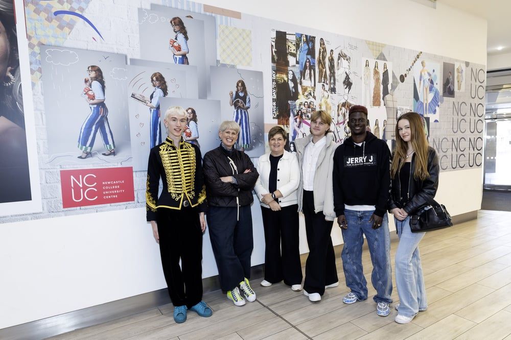 Eldon Square showcases Newcastle College fashion talent in stunning new mural