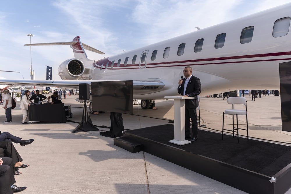 Elie Saab Takes Flight Designing Interiors for Bombardier's Global 8000 Jet