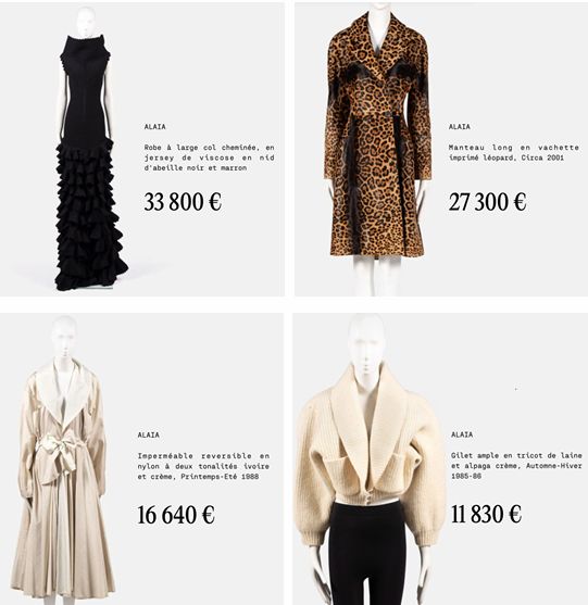 Farida Khelfa's Iconic Collection Fetches €330,000 and Sets an Alaïa Auction Record