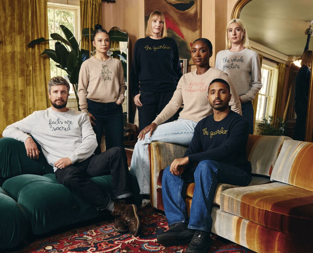 Guardian and Lingua Franca Launch Sweater Collection to Champion Independent Journalism