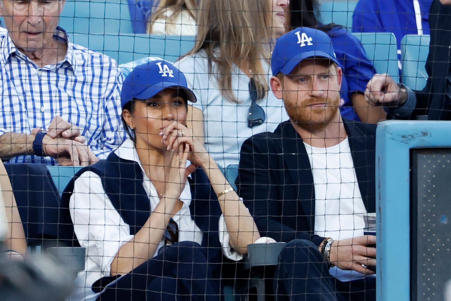 Harry and Meghan Hit the Ballpark in Matching Caps for Romantic Dodgers Game