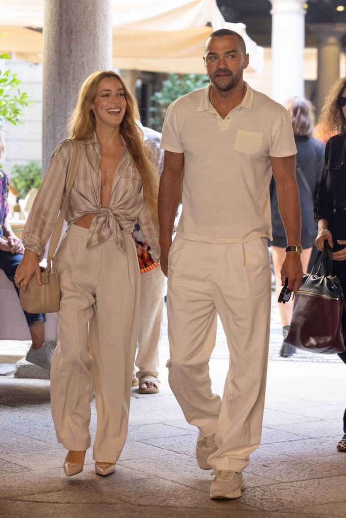 Jesse Williams and New Co Star Alejandra Onieva Spark Romance Rumors Hand in Hand in Milan