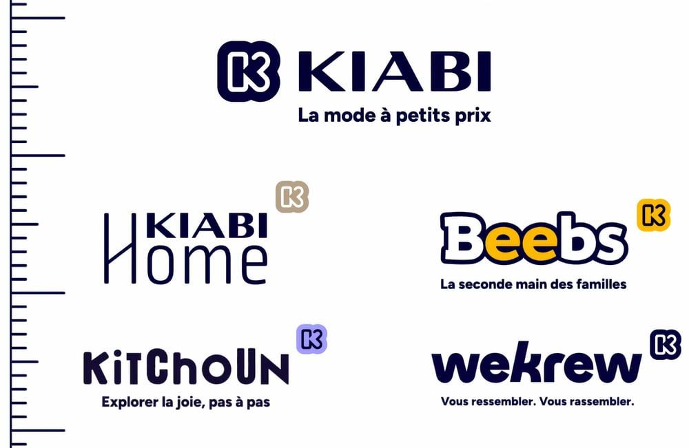 Kiabi group introduces new unifying logo to reflect strategic shift to brand ecosystem.