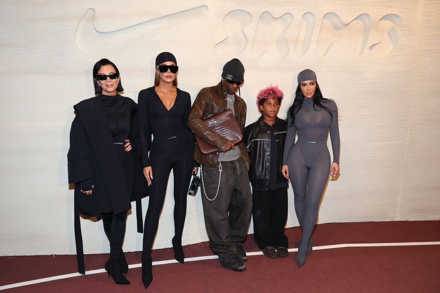 Kim Kardashian and Travis Scott Reunite for Major Skims x Nike Launch