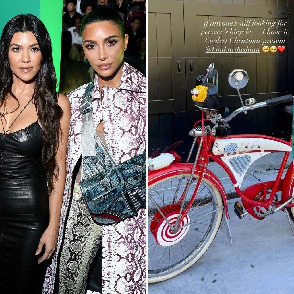 Kim Kardashian Gifts Kourtney the Iconic Pee-wee Herman Bicycle