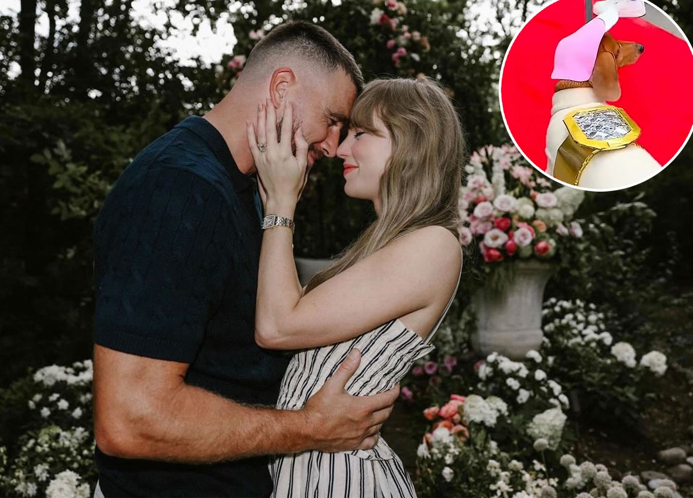 Swiftie's Dog Dazzles as Taylor's Engagement Ring This Halloween